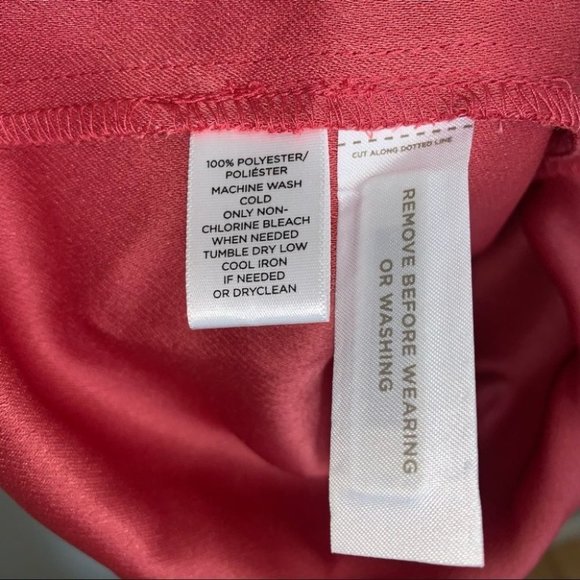 Ann Taylor Loft  Dress Size 6 US Coral Red High Scoop Neckline‎ Pleating NWT - Picture 8 of 9